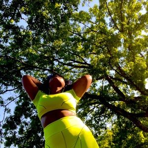 Womens Sexy Reflective 2 Piece Outfit